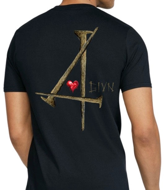 4GIVN Cross Nails Black Tshirt